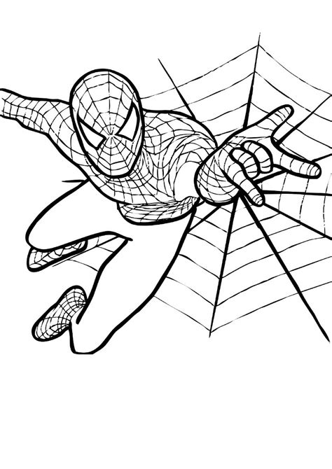 spiderman coloring pages kidsuki