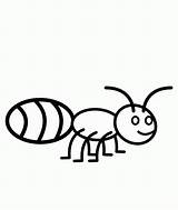 Ant Coloring Pages Ants Color Kids Drawing Line Clipart Getdrawings Sheet Popular Grasshopper Library Coloringhome sketch template