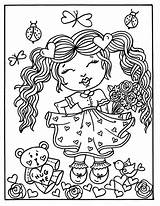Sweethearts Digitale Amoureux Meisjes Digi Numérique Téléchargements Valentin Valentines Cardmaking sketch template
