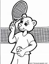 Tennis Coloring Pages Printable sketch template
