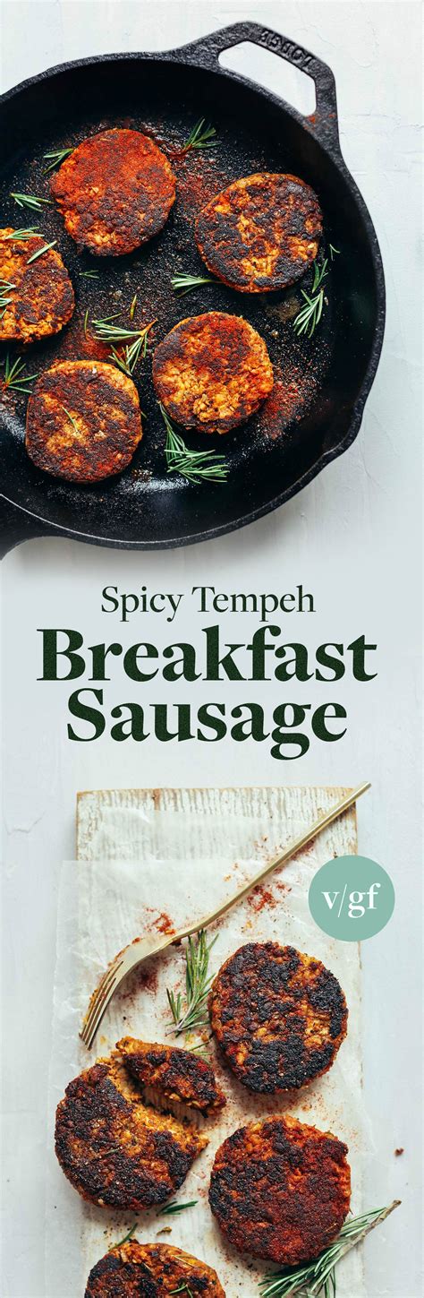 spicy vegan breakfast sausage minimalist baker recipes