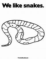 Snake Schlange Snakes Coloringhome Coll sketch template