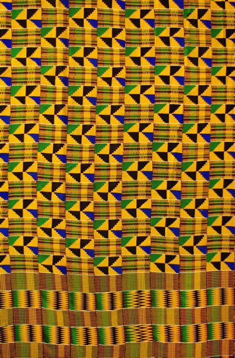 ghana handwoven kente cloth ghanaian royal fabric asante african art