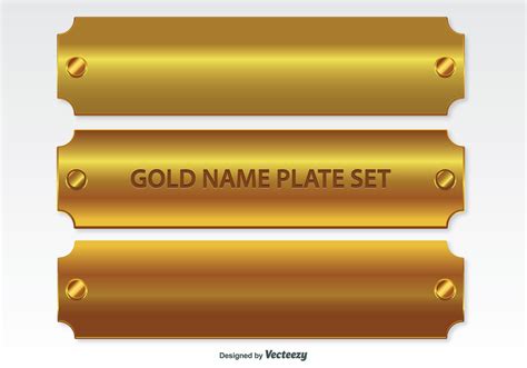 golden  plates set  vector art  vecteezy