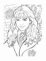 Hermione Granger Colorier Momes Tresor Adulte sketch template