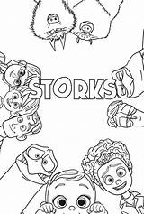 Compagnie Storks Coloring Cigognes Movie Affiche Missione Cicogne Colorare Disegni Coloriages Kleurplaat Gratuit Coloriez Printmania Kolorowanki sketch template