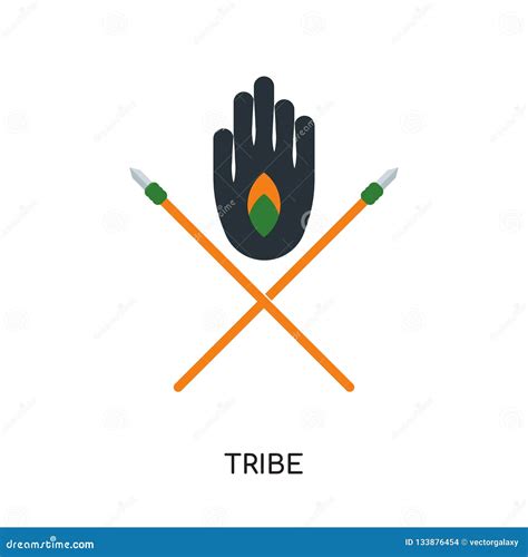 tribe logo isolated  white background   web mobile  stock vector illustration