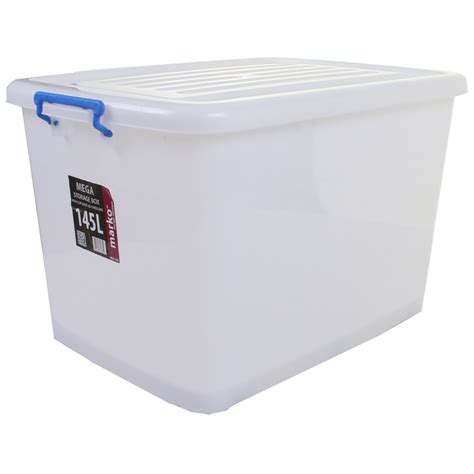 extra large huge strong plastic storage boxes wheels clip lids
