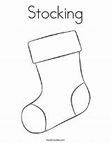Stocking sketch template