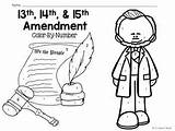 14th Amendments 15th 13th sketch template