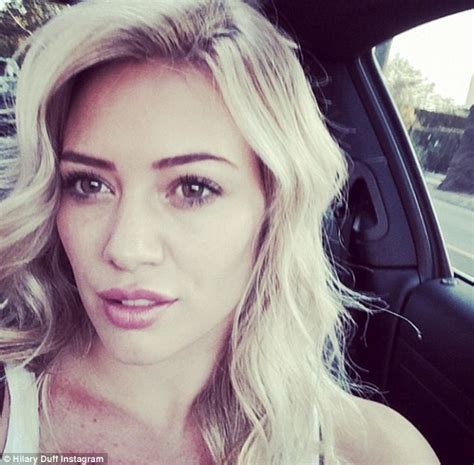 hilary duff shows off her new platinum hair colour after four hours at