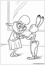 Zootopia Bellwether sketch template