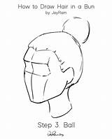 Bun Hair Draw Easy Drawing Tutorial Reference Visit Beginners sketch template