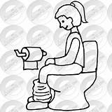 Potty Outline Clipart Watermark Register Remove Login Drawings Lessonpix Use sketch template