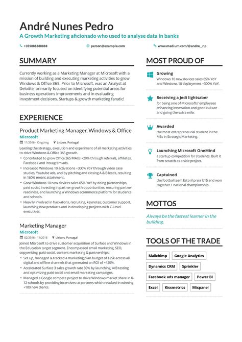 growth marketing resume   guide   marketing resume