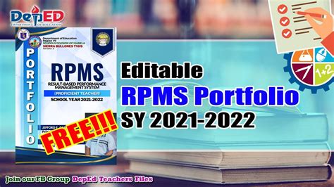 editable rpms portfolio