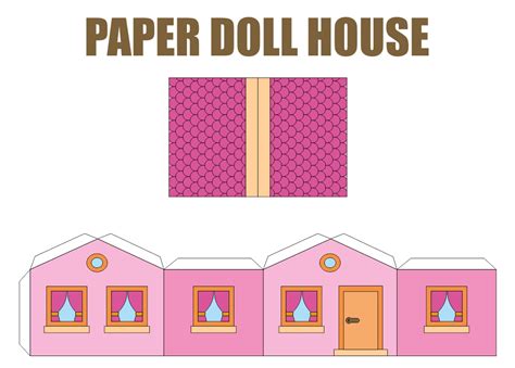 printable paper doll house     printablee