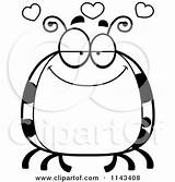 Ladybug Clipart Infatuated Chubby Vector Cartoon Thoman Cory Outlined Coloring Royalty sketch template