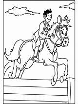 Paard Paardrijden Ruiter sketch template