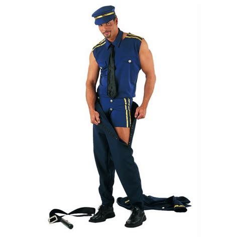 déguisement stripteaser policier sexy homme large achat vente