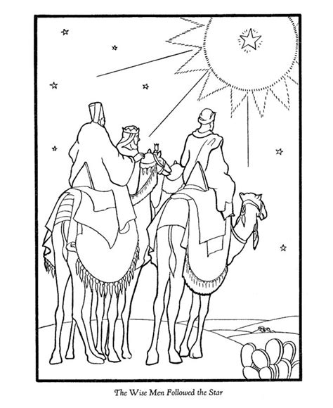 wise men coloring pages  christmas