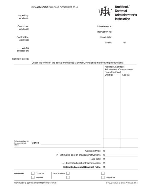architects instruction template fill  printable fillable blank pdffiller