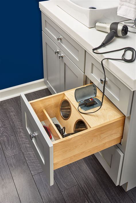 vod series vanity outlet drawer rev  buzz   cabinet storage