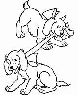 Coloring Pages Puppy Baby Library Clipart Dog sketch template