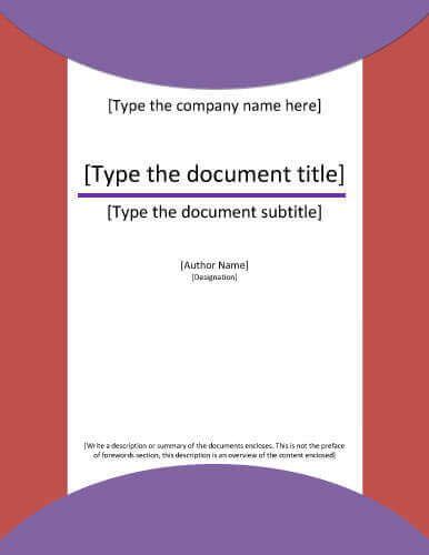 title page template  hloomcom cover page template word