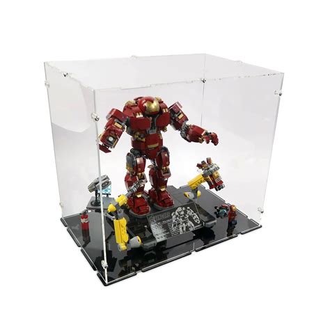 acrylic display case  lego hulkbuster idisplayit