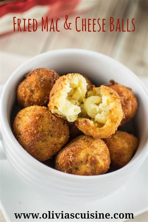 fried mac  cheese balls olivias cuisine