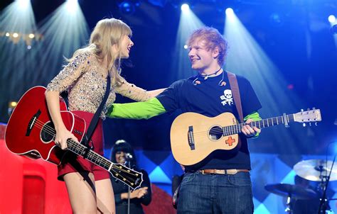 photos best friends ed sheeran and taylor swift perform together time