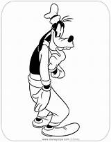 Goofy Coloring Pages Disneyclips Plain Just sketch template
