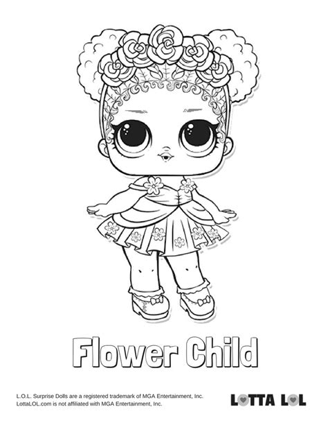 flower child coloring page lotta lol coloring books flower coloring