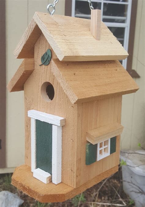 cedar bird house etsy