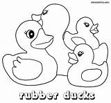 Rubber Duck Coloring Pages Ducky Print Ducks Drawing Getdrawings Rubberduck Coloringway sketch template