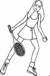 Froehlich Tennisspielerin Malvorlage sketch template