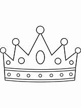 Crown Coloring Pages Printable Colouring Template King Books Crowns Kids Princess Print Queen Open sketch template