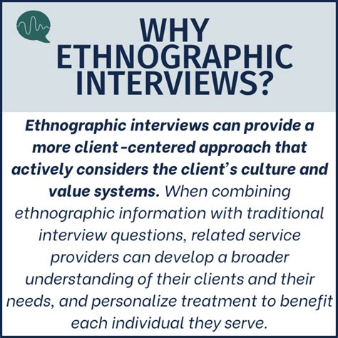 ethnographic interviews  therapy