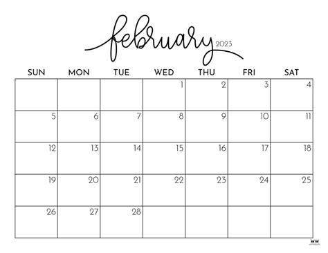 printable calendar  feb   calender  update