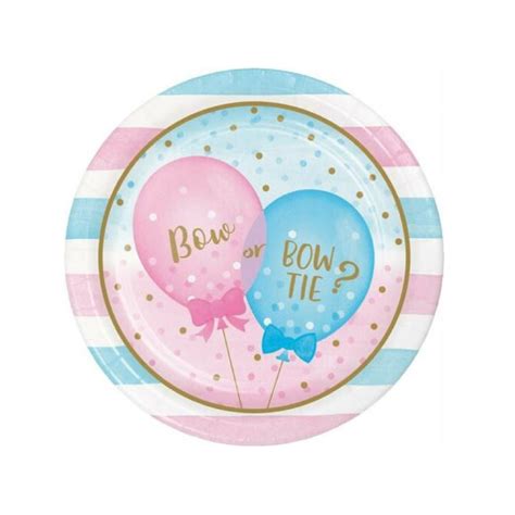 gifts  creative converting gender reveal balloons dinner plate