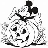 Mickey Coloring Mouse Pages Pumpkin Halloween Disney Printable Print Pumpkins Sheets Kids Inside Color Cute Came Clubhouse Fall Clipart Cartoon sketch template