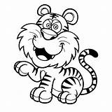 Tiger Coloring Pages Printable Books sketch template