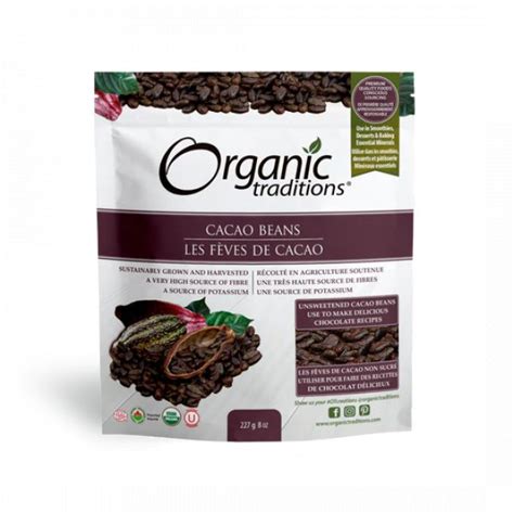 organic traditions cacao beans   health food store