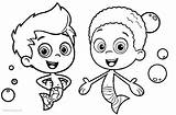 Bubble Coloring Guppies Pages Gil Goby Kids Printable sketch template