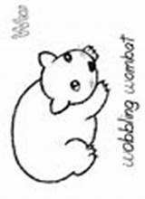 Wombat Coloring Pages Animals sketch template