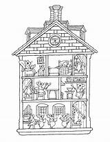 Coloring House Pages Houses Adults Homes Preschoolers Getdrawings sketch template