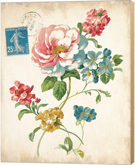 metaverse elegant floral  vintage   danhui nai canvas art floral