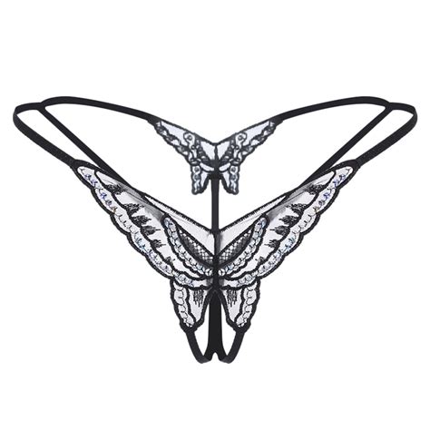 Butterfly Open Crotch Panties Extreme Open Crotch See Through Panties