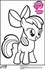 Apple Coloring Bloom Pages Pony Little Mlp Print Color Printable Funny Cartoon Ministerofbeans Downloading sketch template